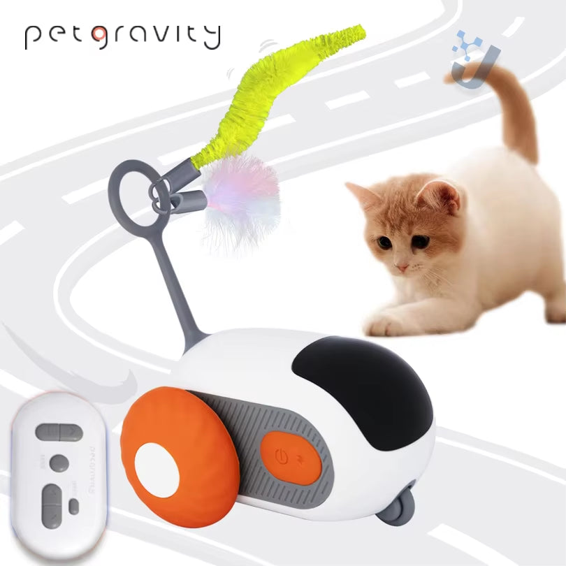 Pet Gravity Cat Smart Interactive Toy | Automatic Moving Remote-Controlled Mouse & Kitty Ball for Dogs & Cats | Indoor Fun for Pets