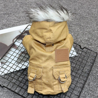 Winter Dog Hoodie Jacket – Warm, Thickened Coat for Small & Medium Dogs, Chihuahua & Yorkies