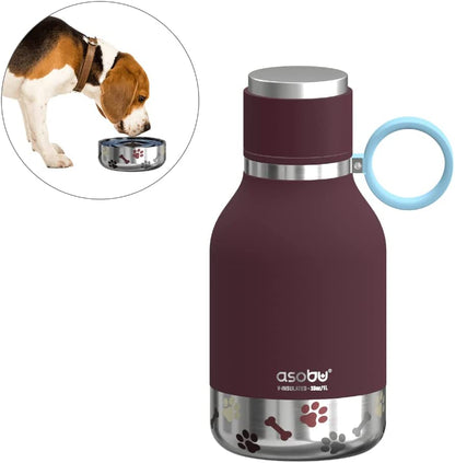 Dog Bowl & Stainless Steel Insulated Travel Bottle