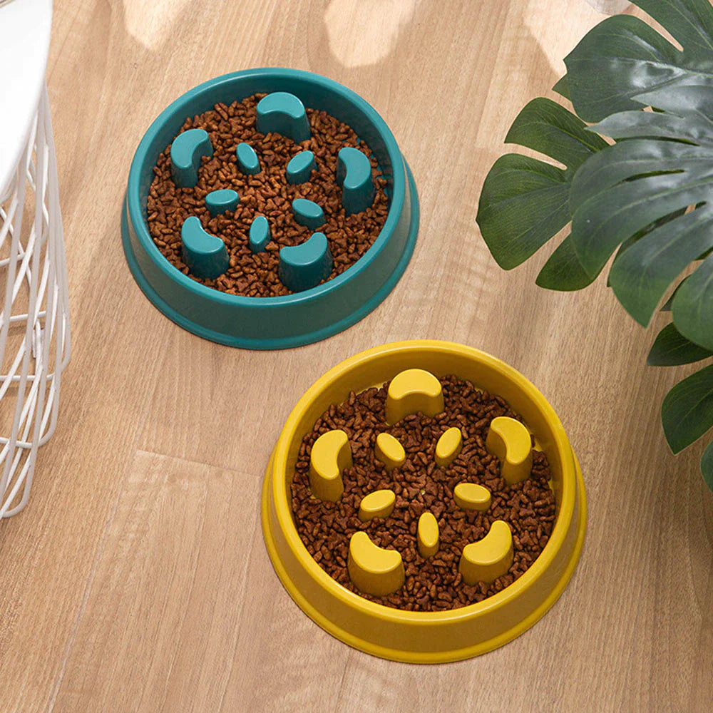 Non-Slip Slow Feeder Bowl – Choke-Proof Pet Bowl for Small Dogs & Cats, Ideal for Rice & Food