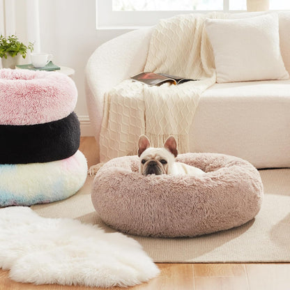 Fluffy Cat Bed - Machine Washable, Waterproof Bottom, Joint-Relief Cushion for Indoor Cats