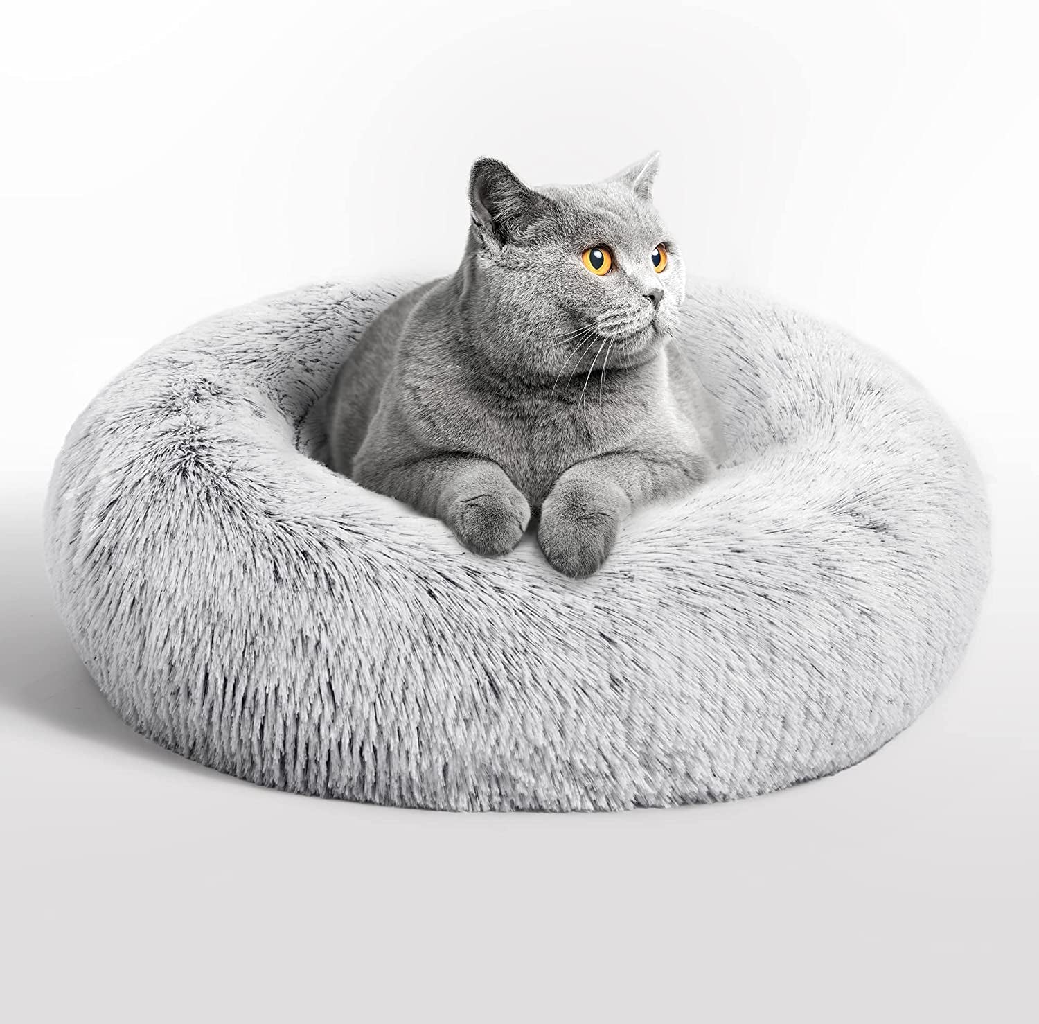 Fluffy Cat Bed - Machine Washable, Waterproof Bottom, Joint-Relief Cushion for Indoor Cats