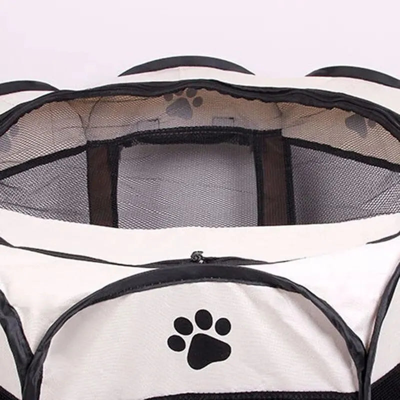 Portable Foldable Pet Tent | Octagonal Dog Kennel & Cat Shelter | Easy Setup Outdoor Fence for Large Dogs & Puppies