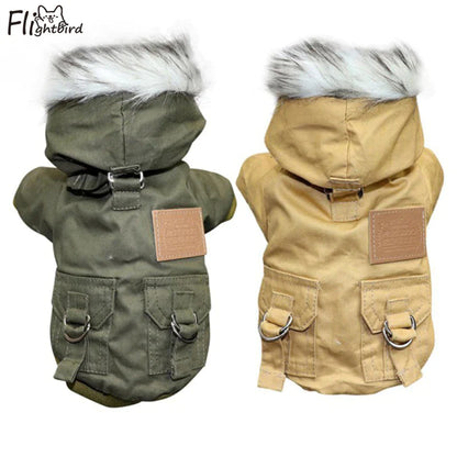 Winter Dog Hoodie Jacket – Warm, Thickened Coat for Small & Medium Dogs, Chihuahua & Yorkies