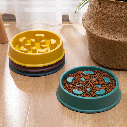 Non-Slip Slow Feeder Bowl – Choke-Proof Pet Bowl for Small Dogs & Cats, Ideal for Rice & Food