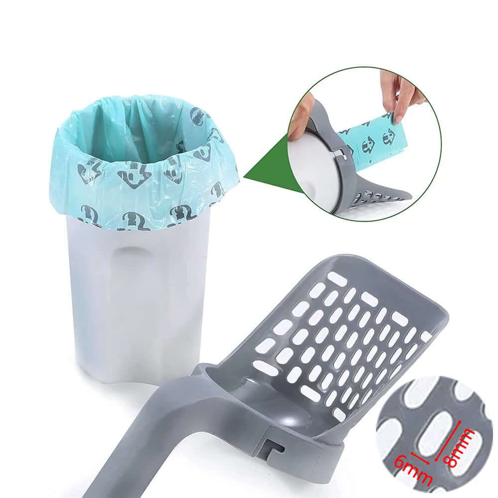 Self-Cleaning Cat Litter Scoop - Durable Garbage Picker for Litter Box, Pet Filter Cleaner, Cat Supplies Accessory