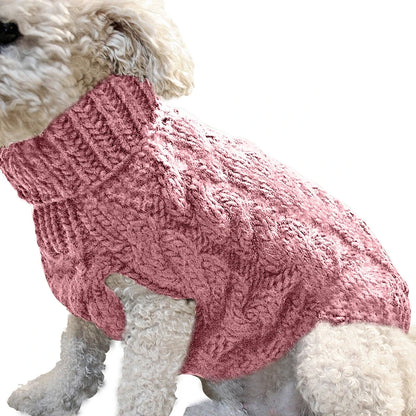 Winter Puppy Dog Sweaters for Small & Medium Dogs and Cats – Soft Turtleneck Coat, Warm Vest for Chihuahua, Yorkie, Teddy & More