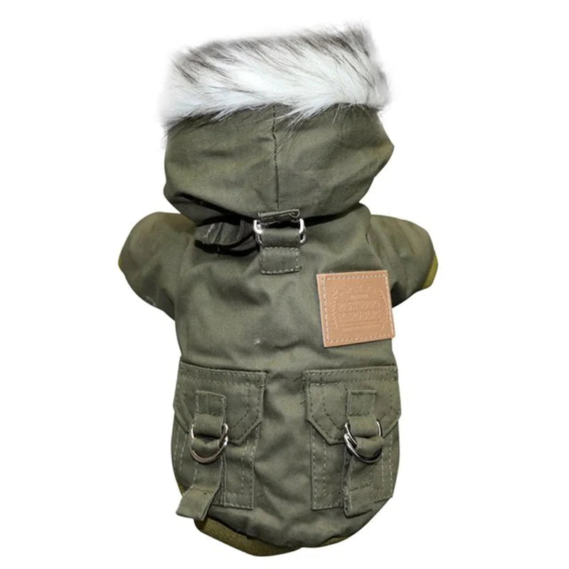 Winter Dog Hoodie Jacket – Warm, Thickened Coat for Small & Medium Dogs, Chihuahua & Yorkies