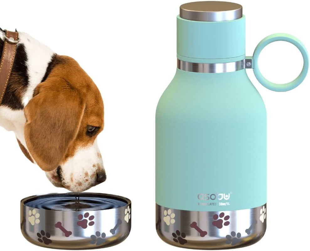 Dog Bowl & Stainless Steel Insulated Travel Bottle