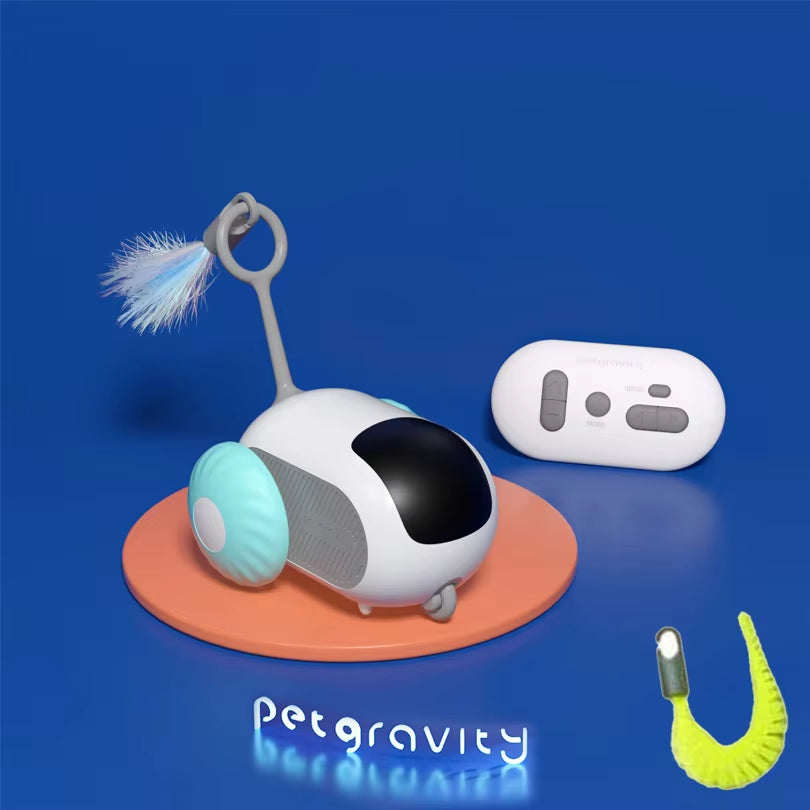 Pet Gravity Cat Smart Interactive Toy | Automatic Moving Remote-Controlled Mouse & Kitty Ball for Dogs & Cats | Indoor Fun for Pets