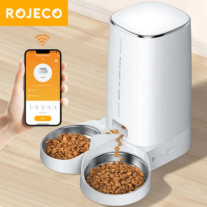 Smart Automatic Cat Feeder - Wifi & Remote Control Kibble Dispenser for Cats & Dog