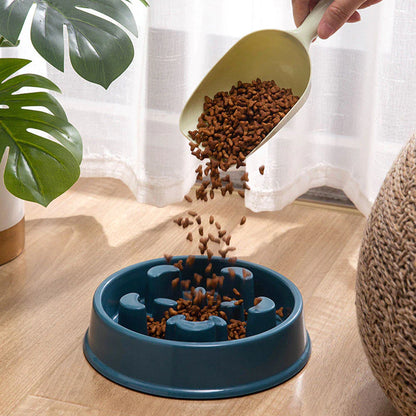 Non-Slip Slow Feeder Bowl – Choke-Proof Pet Bowl for Small Dogs & Cats, Ideal for Rice & Food