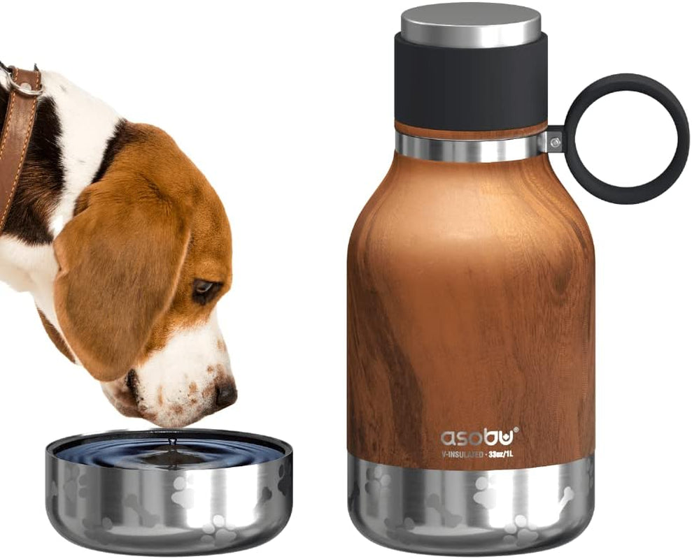 Dog Bowl & Stainless Steel Insulated Travel Bottle