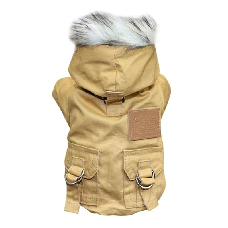 Winter Dog Hoodie Jacket – Warm, Thickened Coat for Small & Medium Dogs, Chihuahua & Yorkies