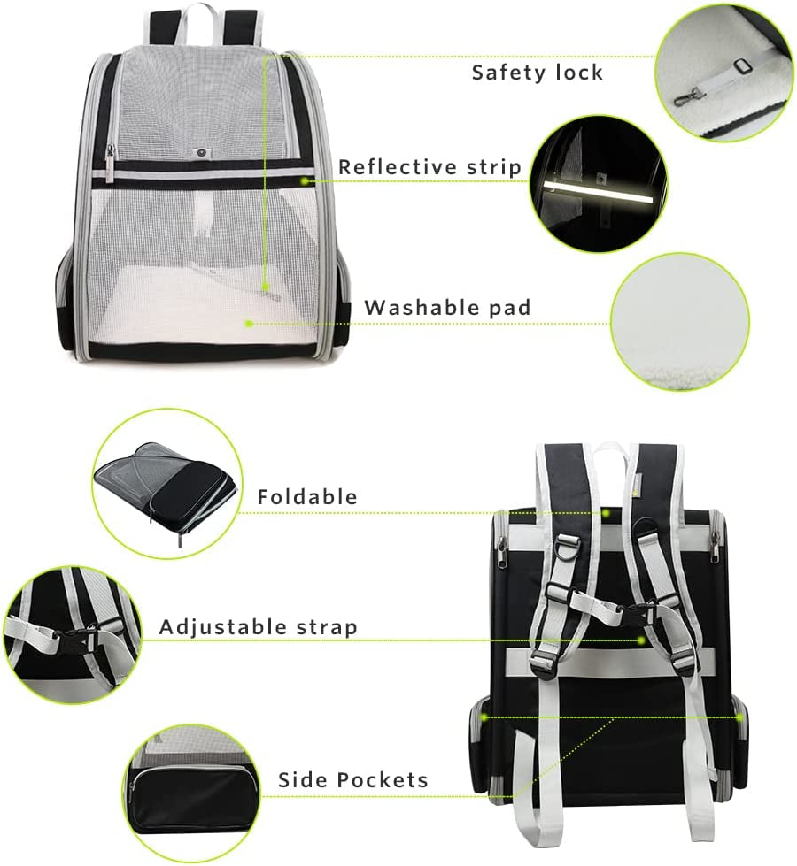 Innovative Bubble Backpack Pet Carrier for Cats & Dogs - Travel in Style!