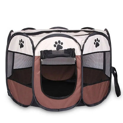 Portable Foldable Pet Tent | Octagonal Dog Kennel & Cat Shelter | Easy Setup Outdoor Fence for Large Dogs & Puppies