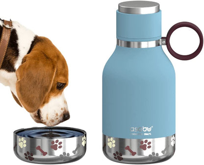 Dog Bowl & Stainless Steel Insulated Travel Bottle